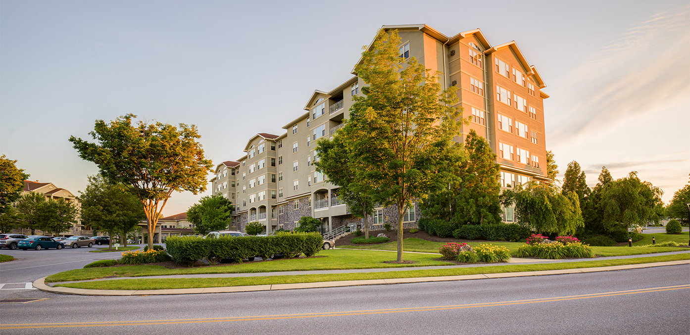 a large apartment building with a lot of windows